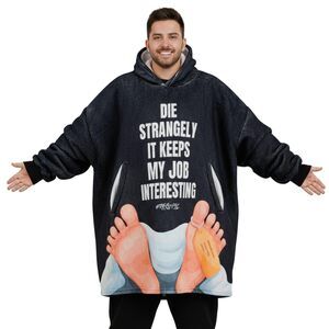 3544 Forensic Science Gifts Forensics Wearable Flannel Blanket Hoodie